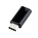 Adapter microUSB na USB-C, černá