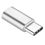Adapter microUSB na USB-C, stříbrná
