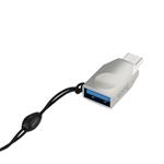 Adapter OTG HOCO UA9, USB-C - USB, stříbrná