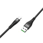 Data kabel HOCO U53 5A Flash, USB-C, 5A, 1,2m, černá