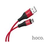 Data kabel HOCO X38 Cool, USB-C, 3A, 1m, červená