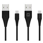 Data kabel SWISSTEN USB-C, Super fast charging 5A, 1,5m, černá