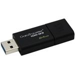 Flash disk USB 64GB Kingston DataTraveler 100 G3 USB 3.0, černá