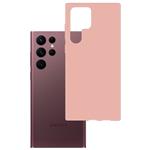 Kryt ochranný 3mk Matt Case pro Samsung Galaxy S22 Ultra (SM-S908) lychee/růžová