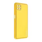 Kryt ochranný Forcell LEATHER pro Samsung Galaxy A22 5G (SM-A226) žlutá