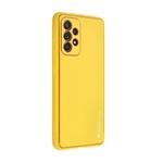 Kryt ochranný Forcell LEATHER pro Samsung Galaxy A52 4G/ 5G / A52s, žlutá