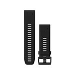 Řemínek pro hodinky Garmin fenix6X - QuickFit 26, silikonový, černý, černá přezka