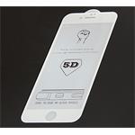 Tvrzené sklo 5D pro Apple iPhone 6 Plus / 6S Plus, plné lepení, bílá
